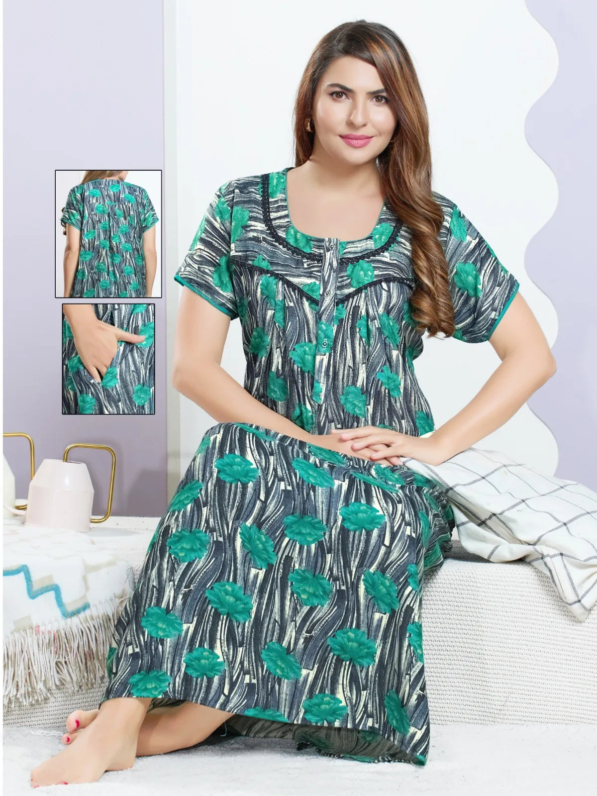 Alpine Nightwear for Women – Soft Fabric Night Dress