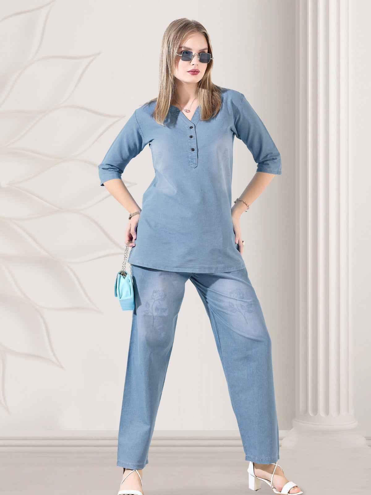 Denim Co-Ord Set for Women | Trendy Matching Outfit